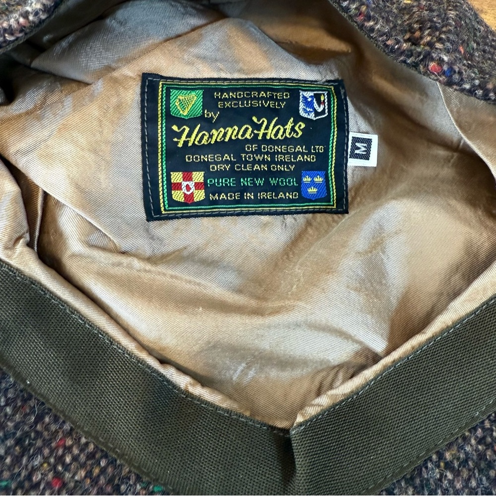 Hanna Hats Vintage Irish Tweed Cap EUC Sz Medium - Picture 3 of 4